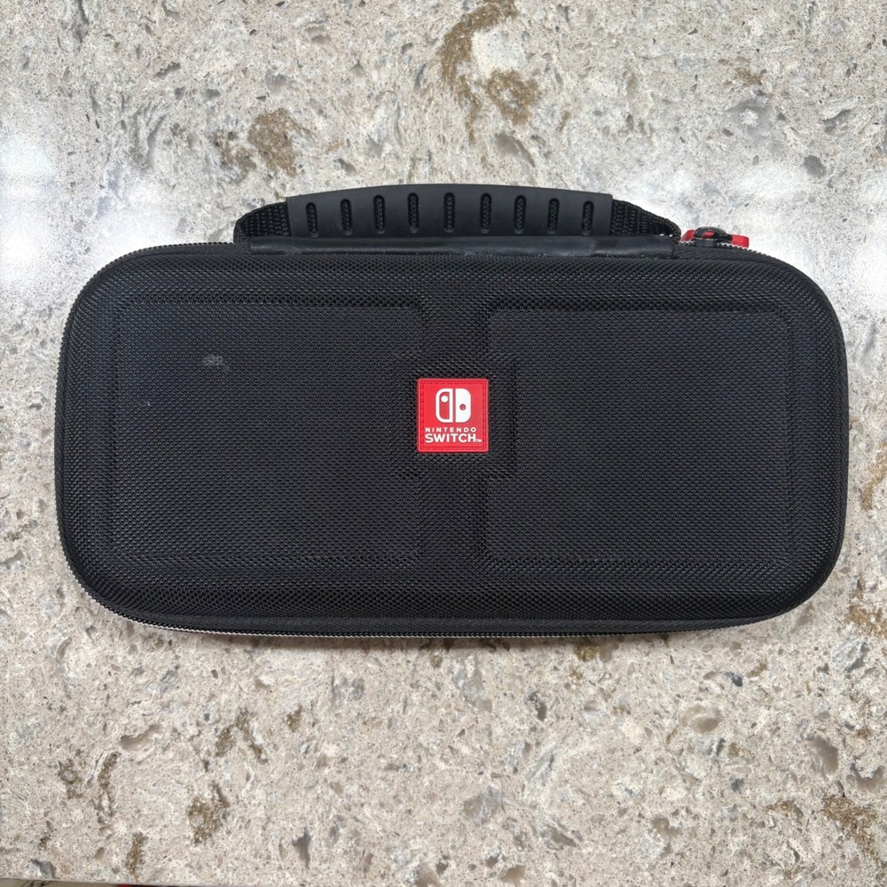 Nintendo Switch System Carrying Case Black Protective Travel Storage Kids